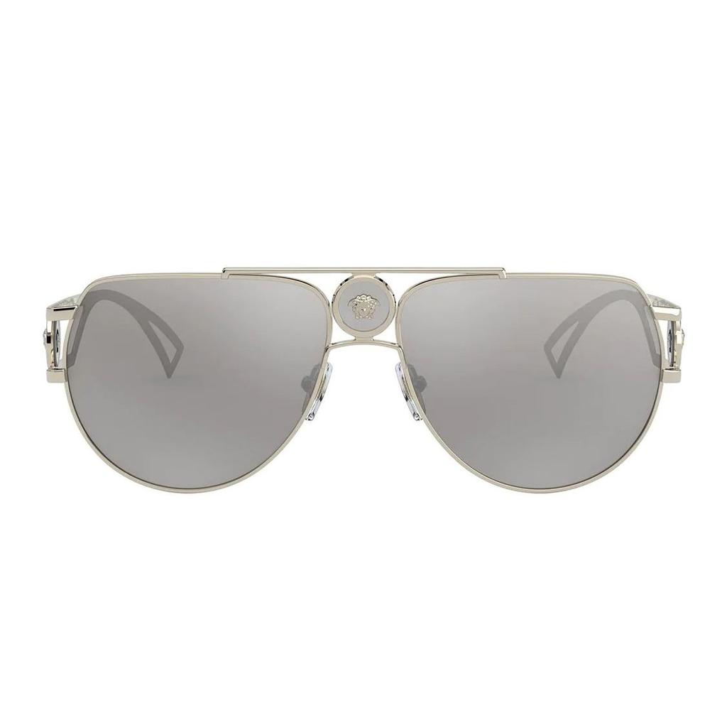 Versace Gafas de Sol Estilo Piloto Medusa Gafas de Sol para Hombre Gris VE222512526G