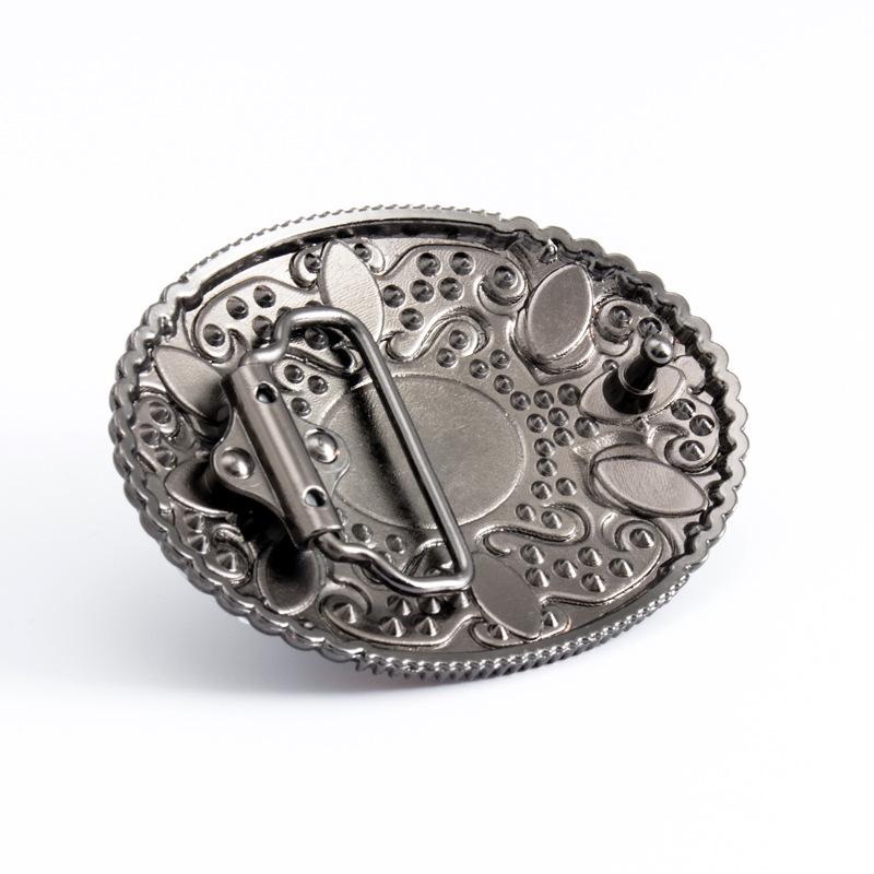 Turquoise Ethnic Oval Gemstone Belt Buckle
