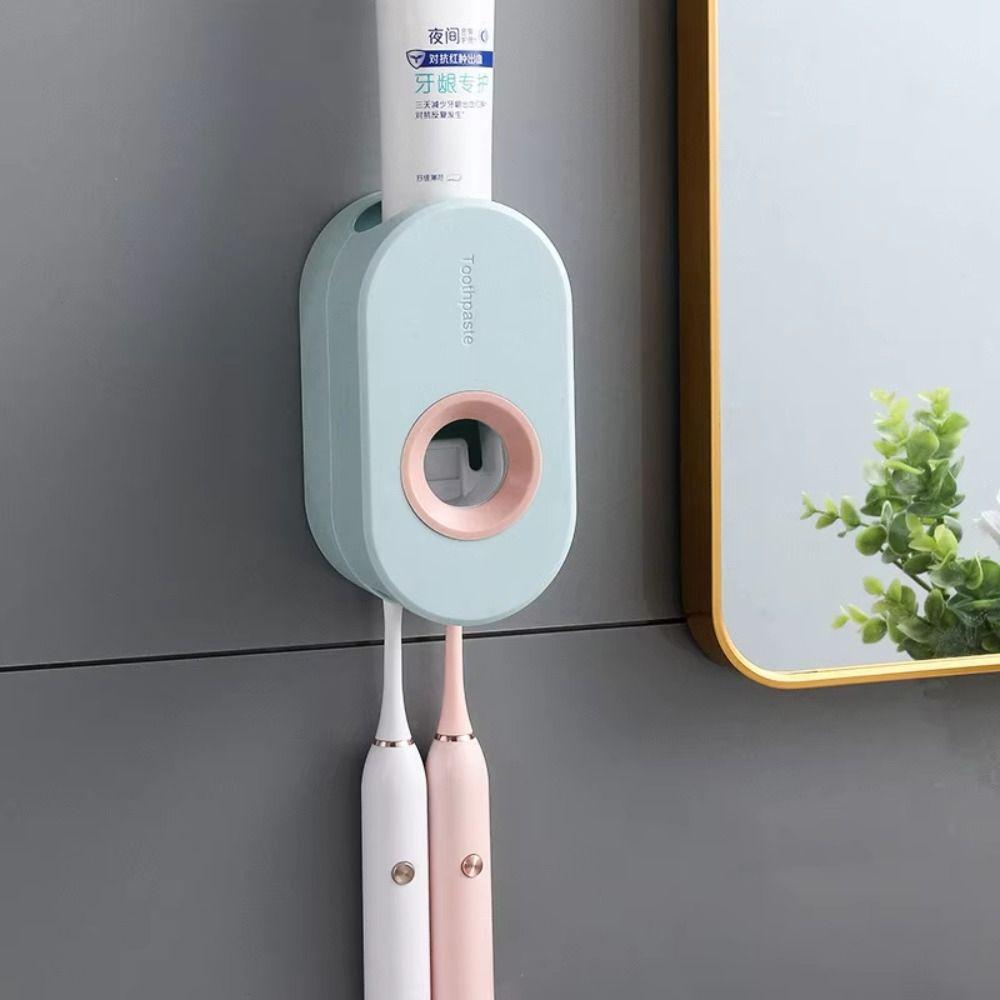 Automatic Toothpaste Dispenser Punch-Free Lazy Toothbrush Holder Toothpaste Squeezers  for Bathroom