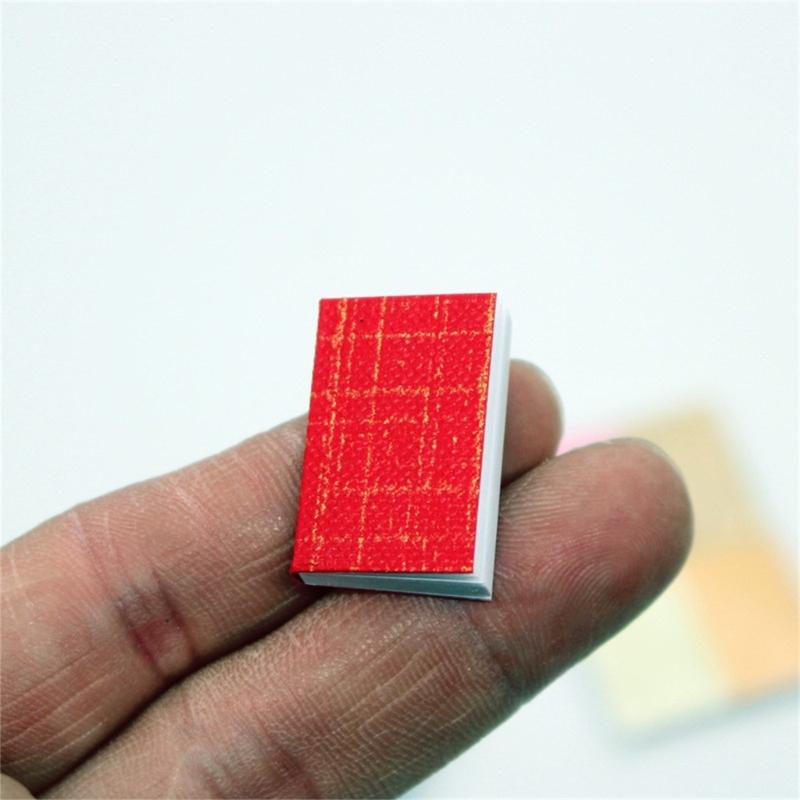 Antique Blank Books for Dollhouses Bookshelf Decoration and Crafting Projects Model Decorative Accessory Book Set of 4