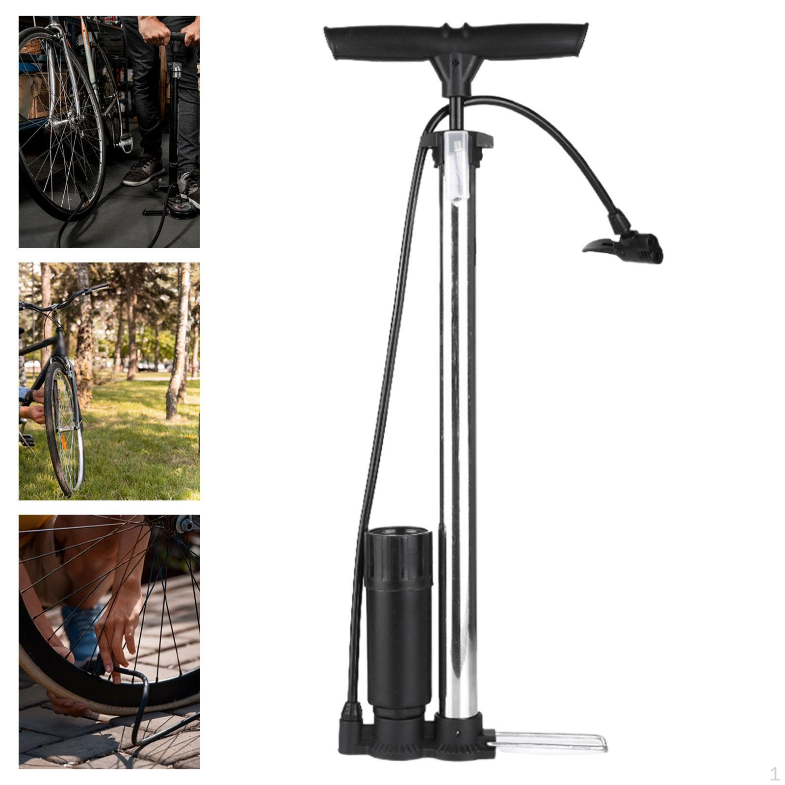 

Велосипедный воздушный насос с манометром для различных видов спорта и мероприятий серебряный