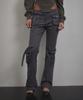 Bunteu Cargo Strap Pocket Pants (Charcoal)