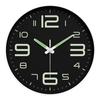 10 Inch Circular Minimalist and Fashionable Luminous Wall Clock Living Room Decoration Silent and Punch Free Wall Clock 3d