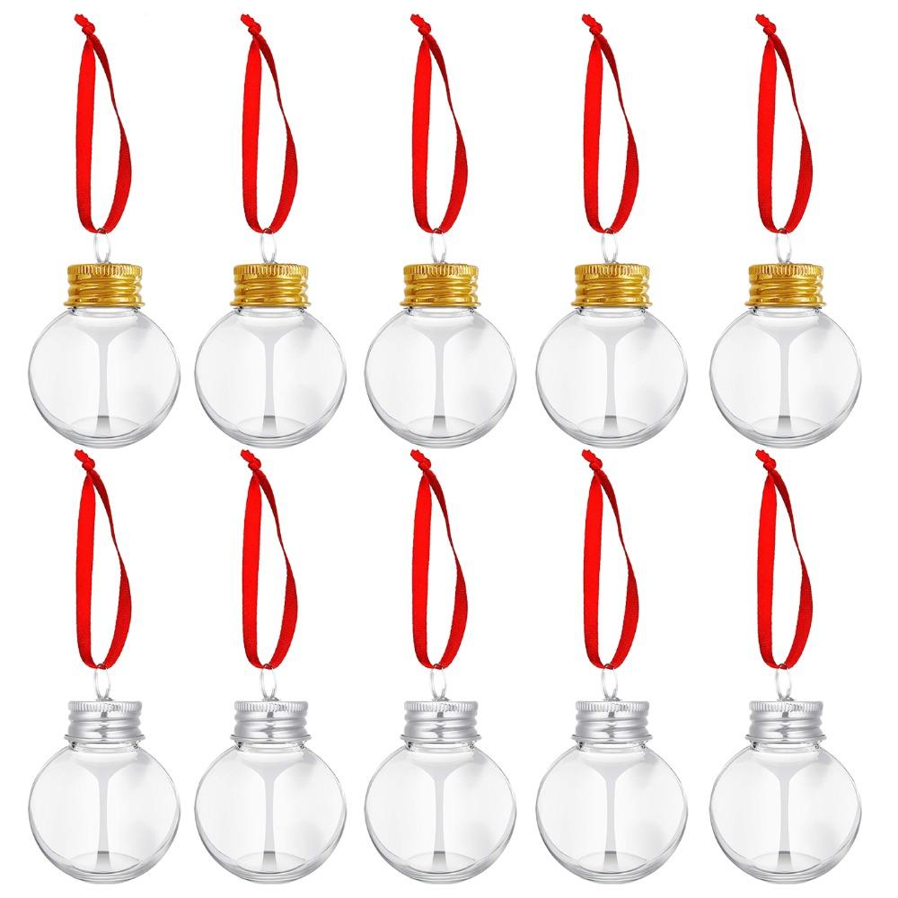 Clear Christmas Ball Plastic Bottle Bulbs Pendant New Christmas Tree Ornament Christmas