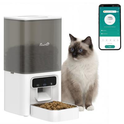 Automatic Cat Feeder, 4.5L WiFi Cat Food Dispenser with Timer, Programmable 1-10 Meals, Auto Pet Feeder