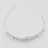 Wedding Fashion Flower Bride Imitation Pearl Rhinestone Crowns Prom Diadem Bridal Tiaras Headpiece
