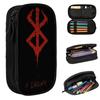 Japanisches Anime Berserk Logo Federmäppchen für Schüler Schul-Stiftebox Stiftebeutel Schreibwaren Stifthaltertasche