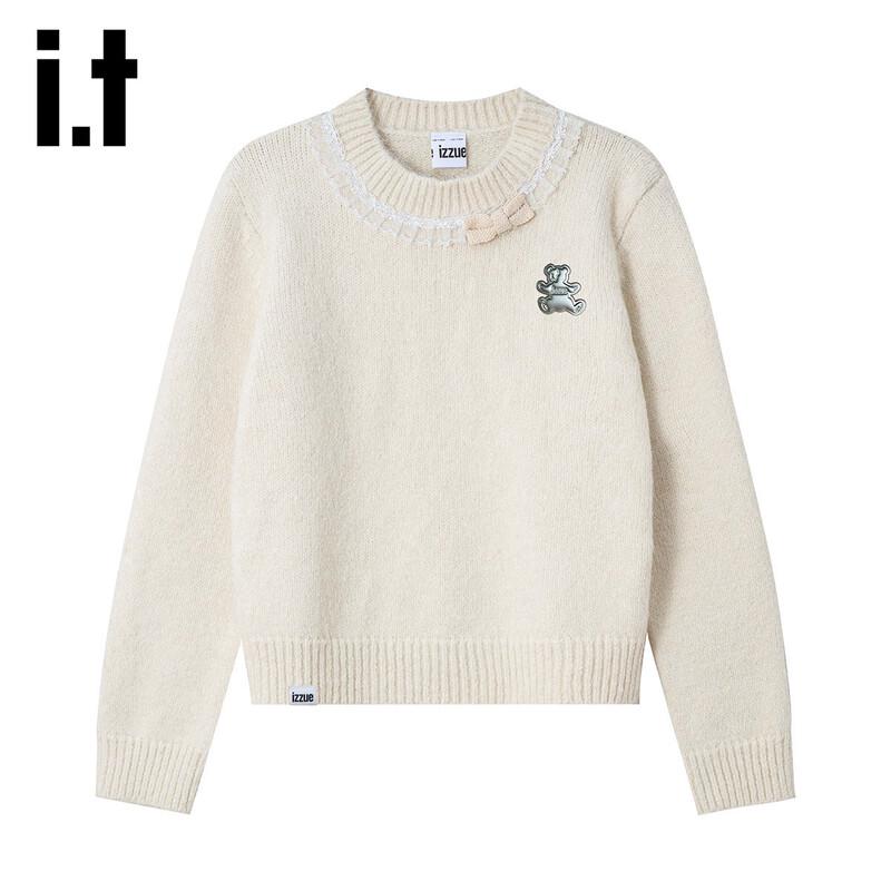 

Izzue Sweet Lace Bow Pullover Sweater One Size