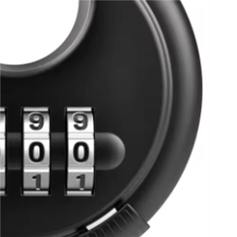 AT21-2X 4 Digit Combination Disc Padlock With Hardened Steel Shackle Combo Lock For Sheds, Storage Unit, School Gym Locker