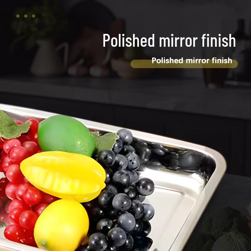 304 Stainless Steel Rectangular Buffet Tray