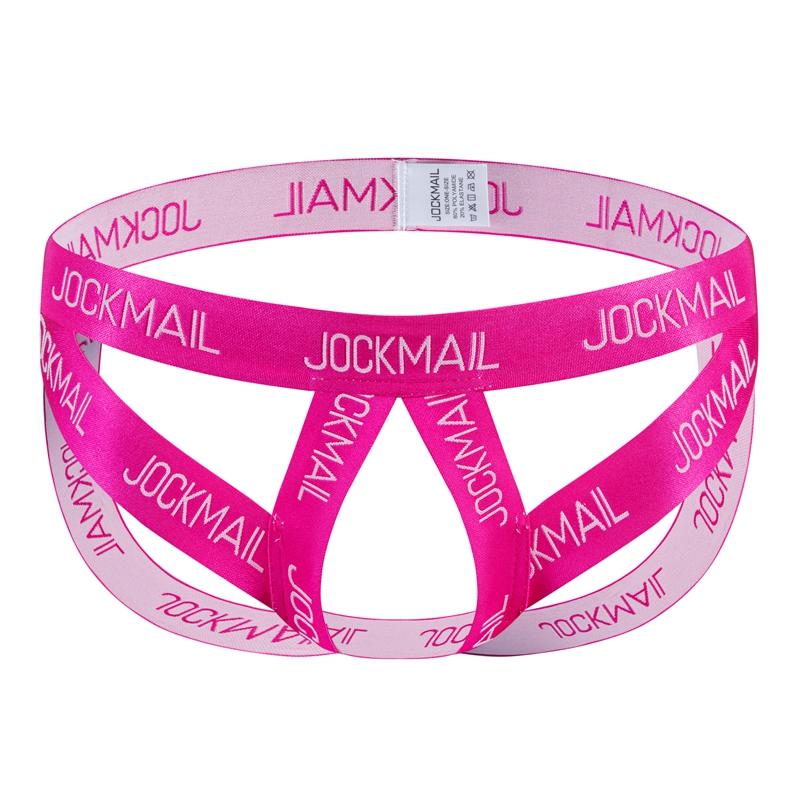 Thong JOCKMAIL One Size Specification Elastic band letter print cut-out design sexy men's underwear