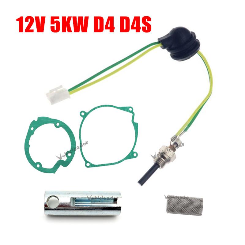 12V/24V Car Heater Burner Motor Gaskets Strainers Glow Plug+ Wrench For 2kw 5kw Autonomous Truck Cab Heater Air Parking Heater