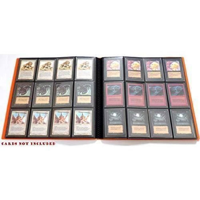 Docsmagic.De Pro-Player 24-Pocket Playset Album Orange - 480 Card Binder - MTG - PKM - YGO - Classeur Pour Jeu De Cartes