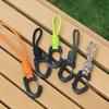 1Pcs Outdoor Camping Umbrella Rope Hook Keychain Flashlight Small Tool Braid Rope New Key Lanyard