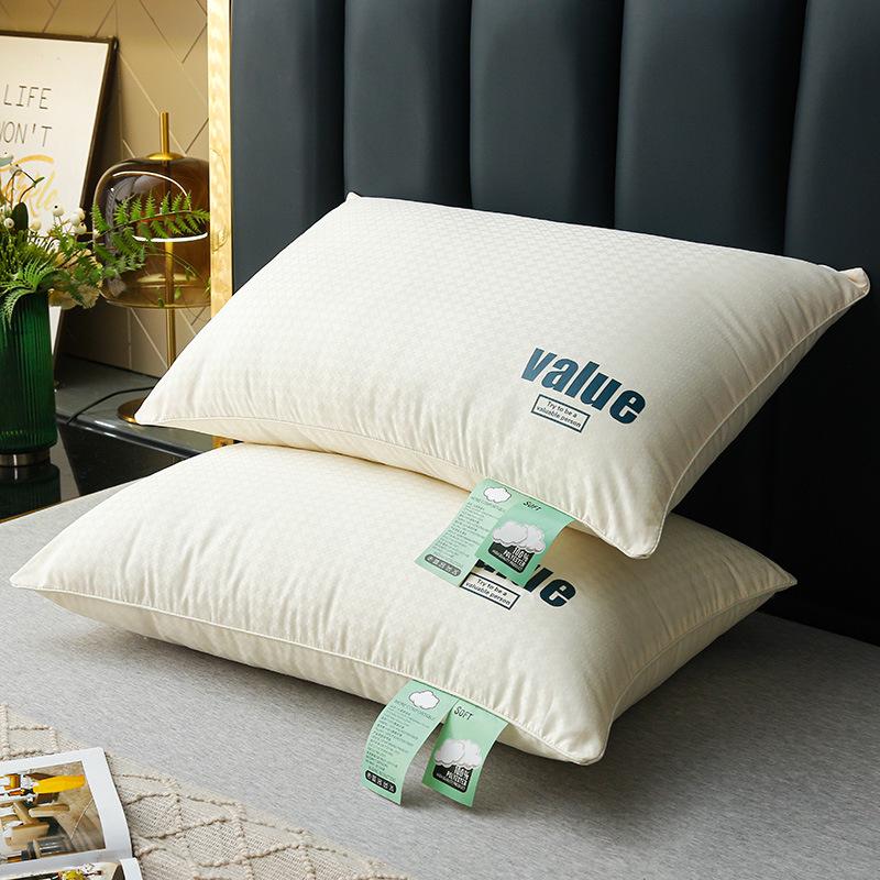 Pillow Core Pair: Home & Hotel Neck Support Fiber Pillows for Adults & Students 48*74cm each