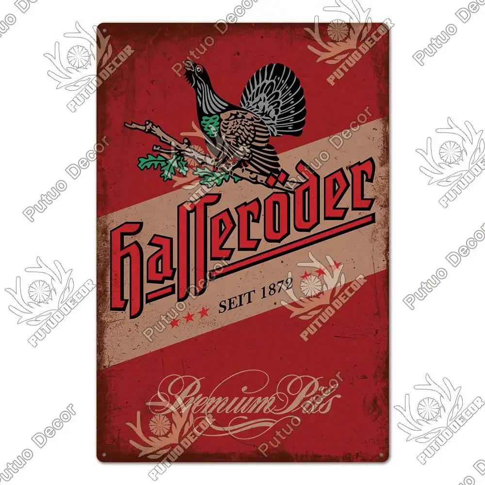 DORA Blechschild Putuo Dekor Biersorte Metallschild Vintage Blechschild Dekorative Plakette Wanddeko Bar Kneipe Man Cave Wohnzimmer Dekoration
