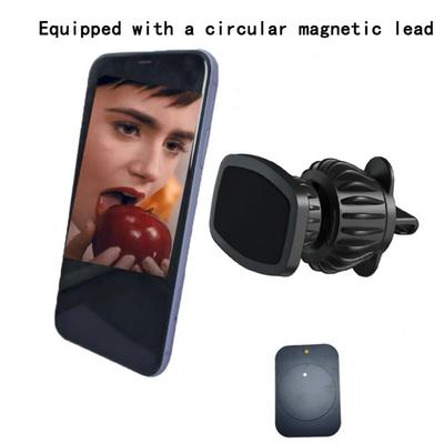 Upgrade Car Phone Holder Air Vent Magnet Stand with Metal Hook Clip 360 Rotation Auto Air Outlet Magnetic Mount Support Bracket