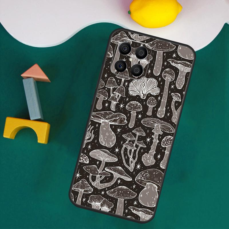 Cottagecore Frog Mushroom Moon Witchy Case For Honor Magic 7 Pro 5 6 Lite Honor 200 Pro 50 70 90 X9a X8a X8 X9 X8b X9b X9c Cover