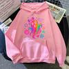 Rainbow Ghost Halloween Women Hoodie Y2k Style Sweatshirt Cute Bow Graphic Clothes Flower Bat Halloween Tracksuits Party Clothes