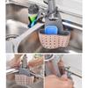 Faucet Hanging Basket Bag with Drain Holes Adjustable Strap Sponge and Cleaning Tool Holder Kitchen Accessories