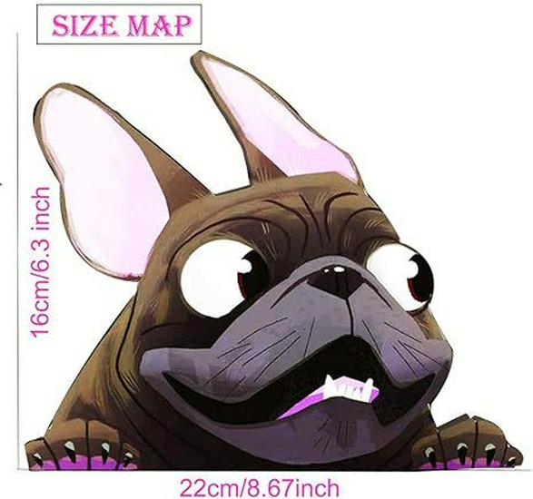 

Милые водонепроницаемые наклейки на окна автомобиля с собаками и забавные виниловые наклейки темно-коричневого