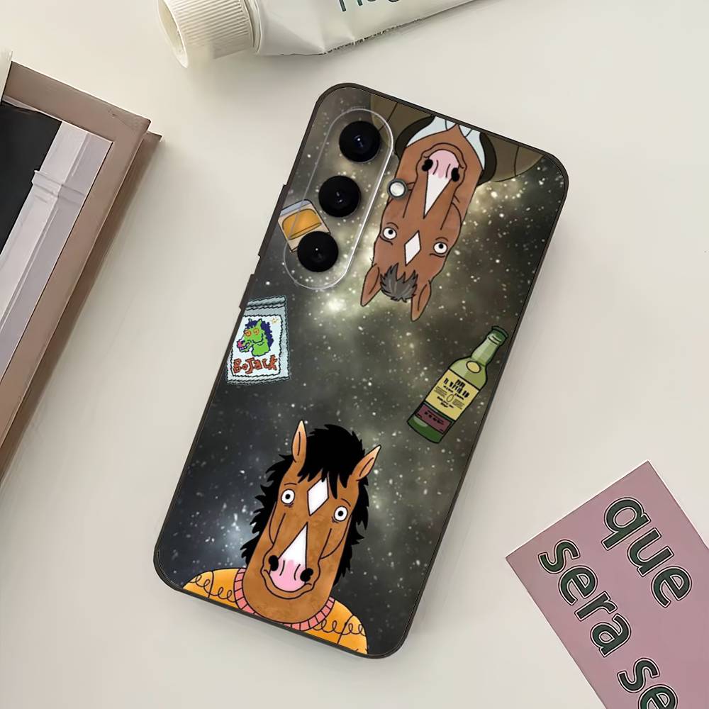 Cartoon B-BoJack Horsemans Phone Case For Samsung Galaxy A73,21,22,32,71,53,52,51,80,5G Soft Black Cover