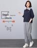 Autumn Women's Casual Sportswear Set: Wide-Leg Pants & Lapel Sweatshirt