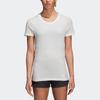 Adidas Cru Tee Pk Casual Sports Round Neck Running Short Sleeve T-Shirt Women Tops White CY5524
