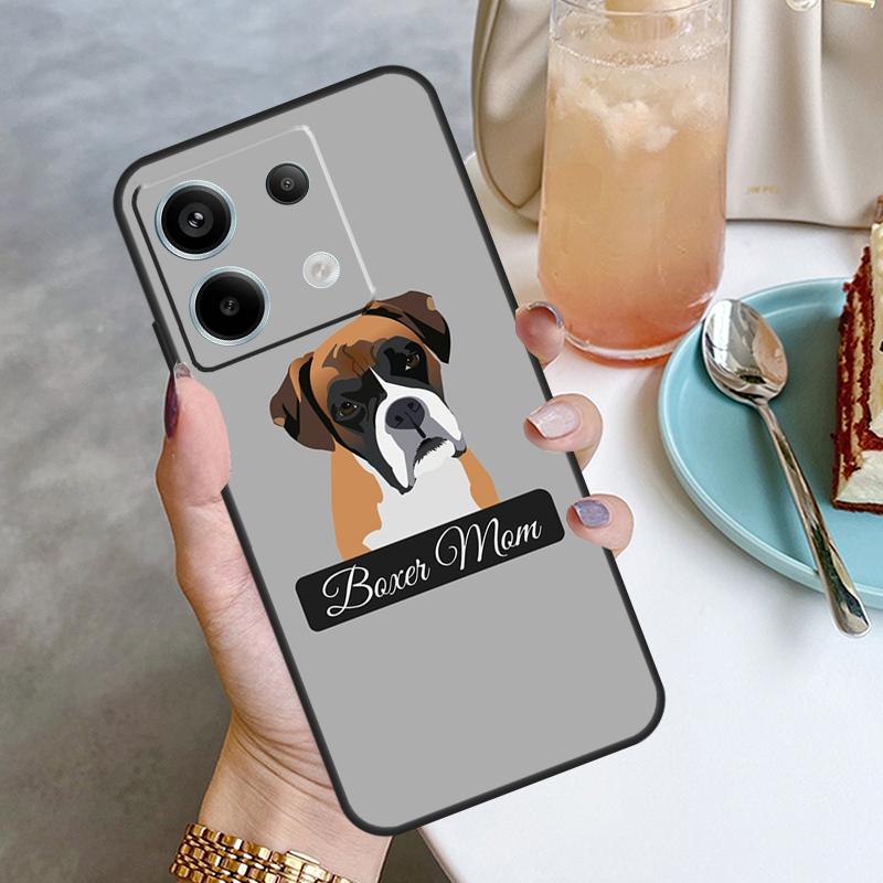 Boxer Dog Case For Xiaomi Redmi Note 13 8 9 10 11 12 Pro 12S 11S 10S 9S Redmi 13C 9C 10C 12C Cover