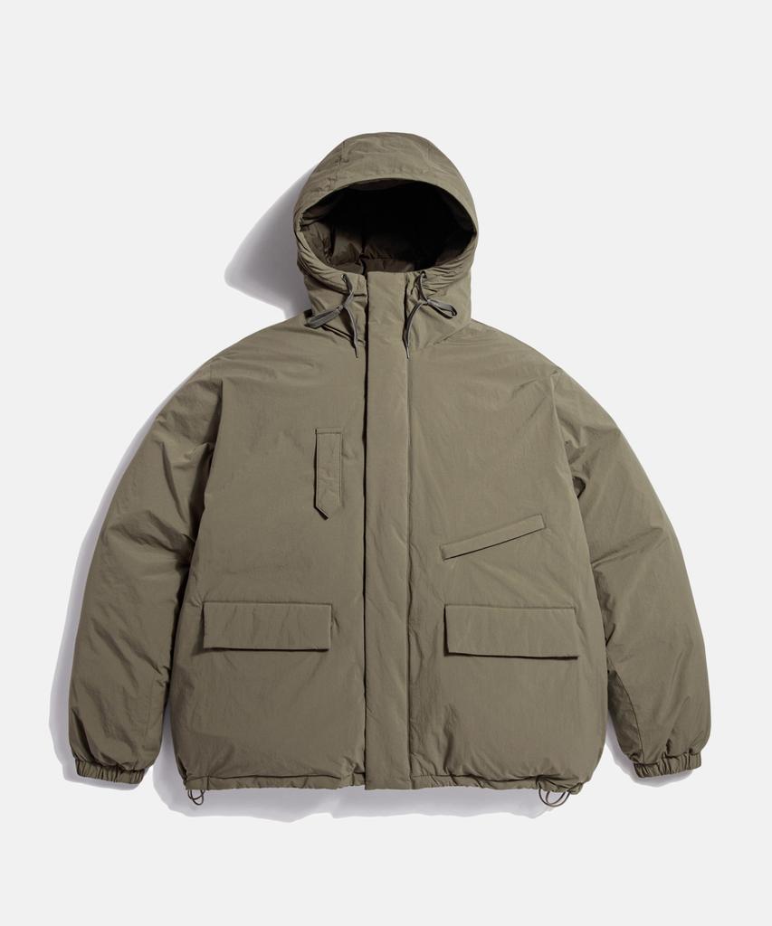 Espionage Dyer Hooded Down Parka Taupe