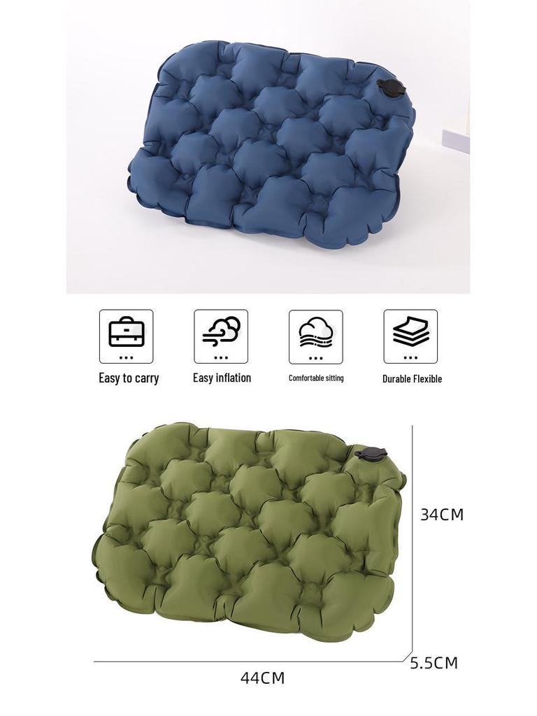 Portable Outdoor Inflatable Seat Cushion for Camping, Hiking, and Concerts