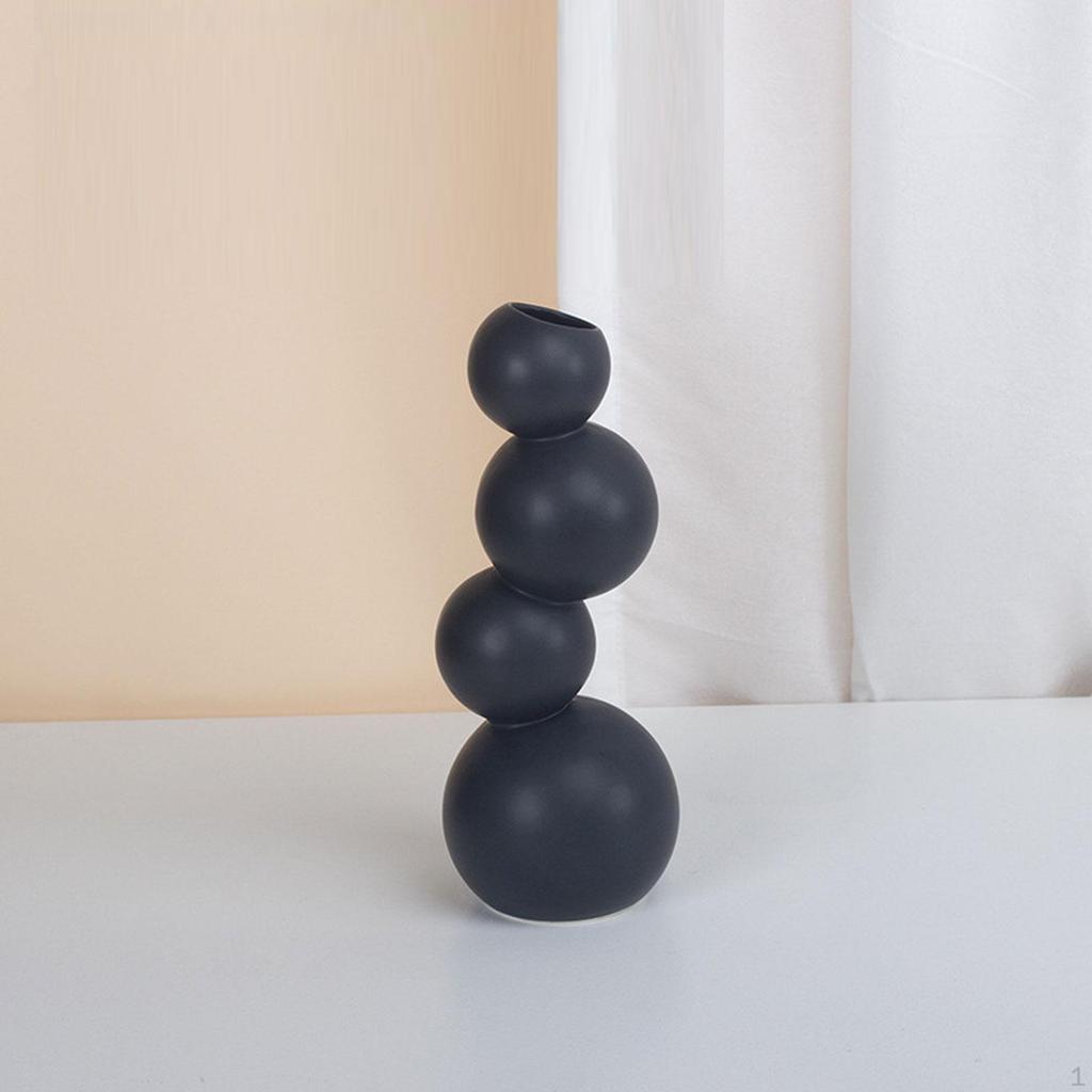 Ceramic Floral Container, Basic Flower Holder, Centerpiece for Home Use, Shelf Or Desk Display