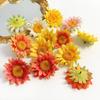 Sunflower Silk Flower Set for DIY Wedding Décor, Wall Arrangements, Straw Hat Embellishments, and Handmade Crafts.