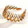 4Pcs Wide Side Zigzag Hairband Makeup Headband Headbands High-quality Hair Hoop  Styling Tools