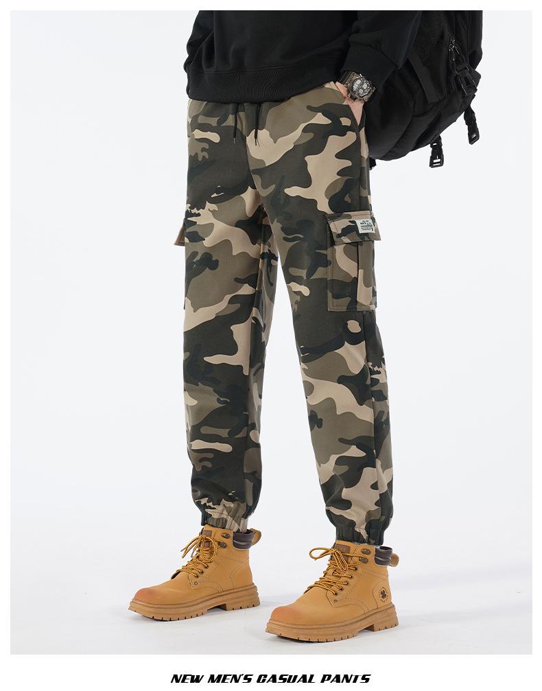 Men's 2025 Camouflage Joggers: Trendy Casual Work Pants for Spring and Autumn