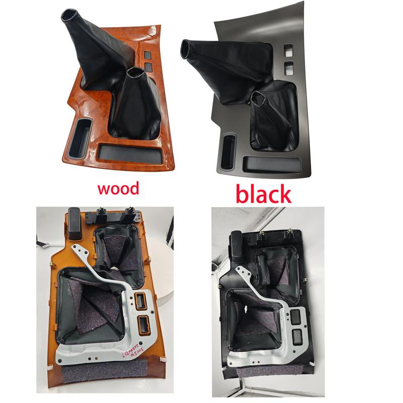 Y1For Toyota LC100 FJ100 For Land Cruiser 100 Center Console Wooden Gear Shifter Penal Trim Replacement MT Interior Accessories