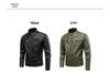 Men's Retro PU Leather Motorcycle Jacket with Stand Collar - Spring/Autumn 2025 Collection