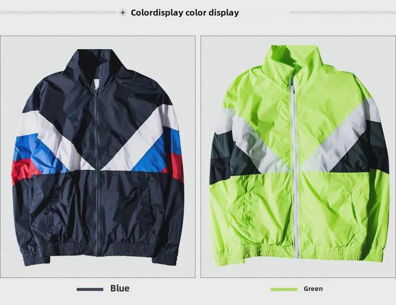 2023 Retro Kontrastfarbe Freizeitjacke: Europäische und amerikanische Streetwear für Herren