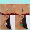 Christmas Tree Pendant Necklace With Zinc Alloy And Lockchain For Holiday Festive Wear
