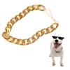 Luxury Gold Adjustable Dog Cat Chain Gold Necklace for Dog Kitten Pet Necklace Accessories