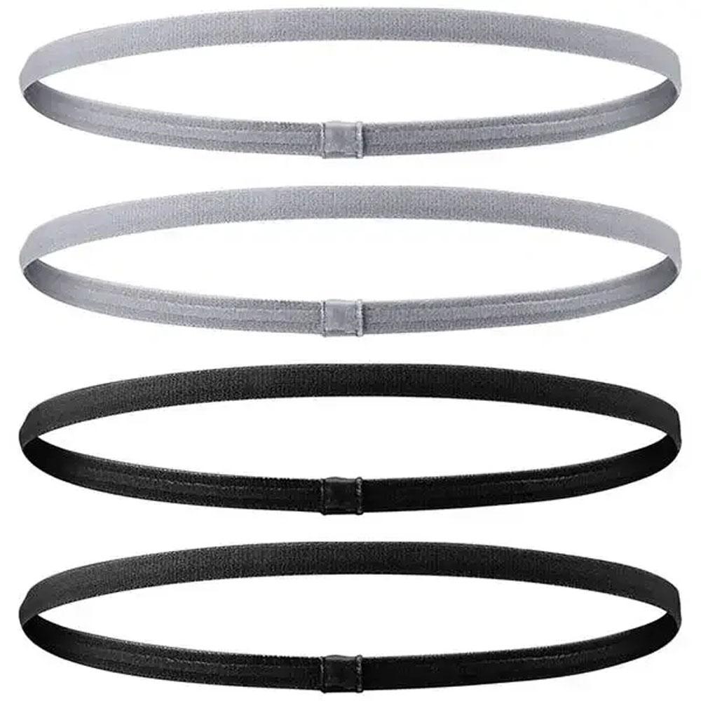 

3pcs Elastic Absorbent Sweat Bands Solid Thicken Non-Slip Sports Outdoor Headbands Hair Accessories Running Exercise 4pcs