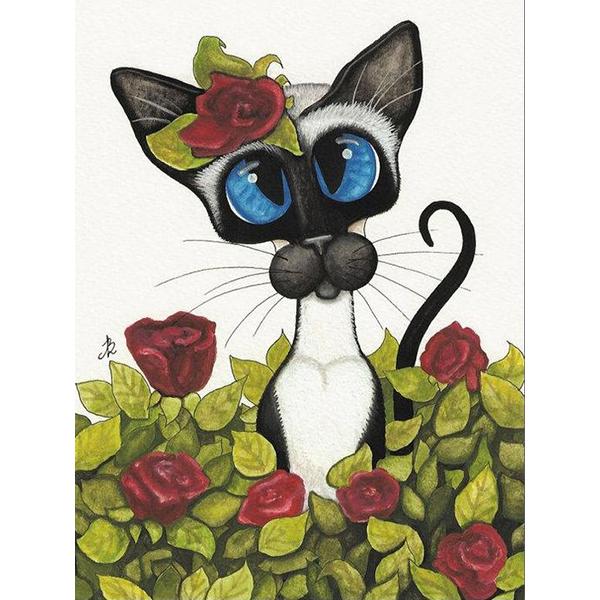 Diy Diamond Painting Cartoon Paint Cat Animal Flower Butterfly Kitten 5D Diamond Embroidery Mosaic Cross Stitch Art Home Decor