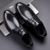 Young Men's Korean Version Wedding Groom Leather Shoes Men's Business Dress British Style Casual Leather Shoes Support Ciphertext Order