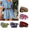 Metal Buckle Belt for Women Stylish Leopard Belt for Jeans Dress Eye Catching Waiststrap Date Night Formal Waiststrap
