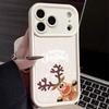 Cute Christmas Elk Pattern Case For iPhone 17 Air 16e 16 15 14 Pro Max 13 17 Pro Max 17 Pro 17 Shockproof Soft TPU Silicone Phone Cover Funda