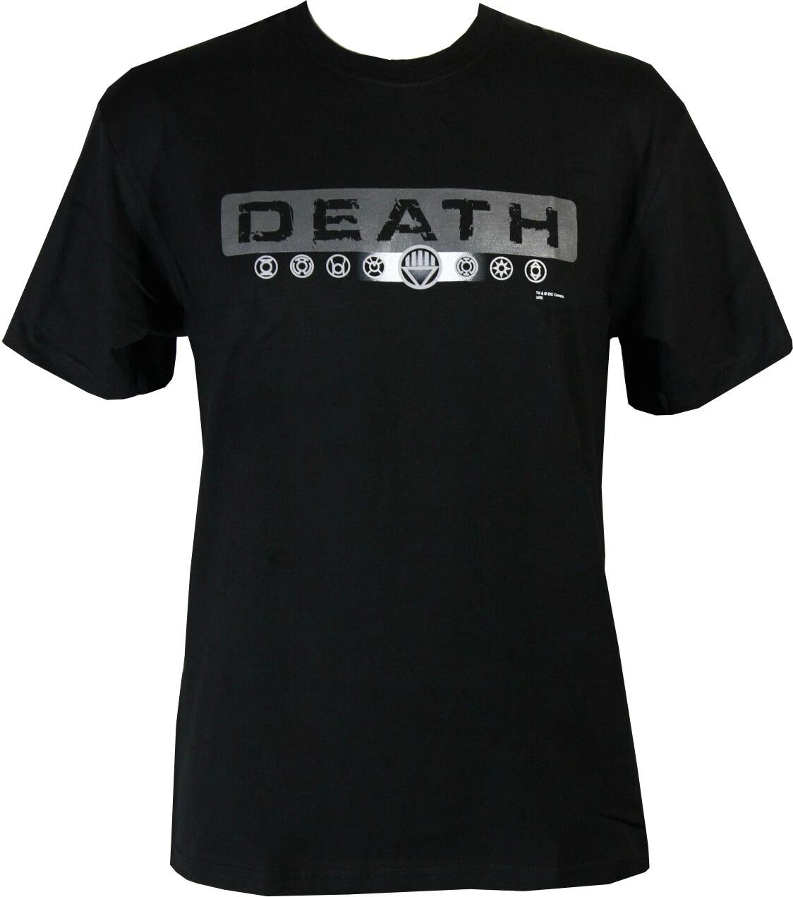 Blackest Night Black Lantern Death Logo Mens T-Shirt, Medium S