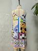 Spaghetti Strap Backless Long Sleeveless Print Summer Dress for Women
