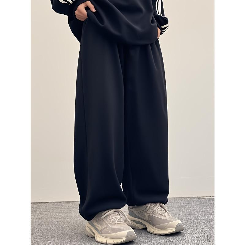 Men s Loose Sports Pants Loose Casual Pants Straight Leg Pants Men s Casual Jogging Sports Pants S