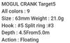 Bassday Mogul Crank Target 5 63 mm Schwimmender Köder 21 Gramm SB-254 (5066)