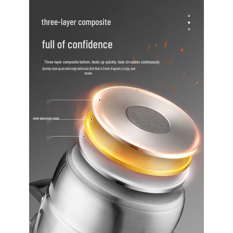 ASD 4.0L Stainless Steel Pressure Cooker
